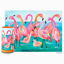 Load image into Gallery viewer, WerkShoppe FLAMINGO BEACH PUZZLE 1000 PIECES
