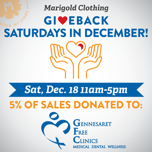 GiveBack Saturdays, Dec. 18: Gennesaret Free Clinics