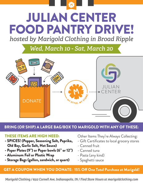 Julian Center Food Pantry Drive 2021