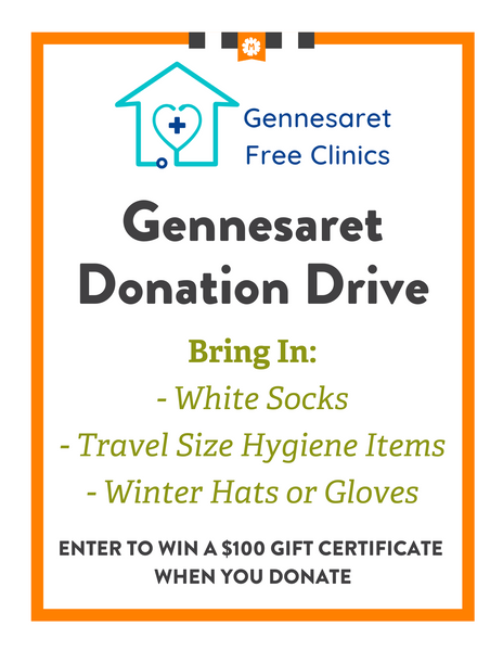 Donation Drive: Gennesaret Free Clinic
