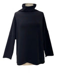 Eleven Stitch by Gerties RIB KNIT SNAP TURTLENECK TOP