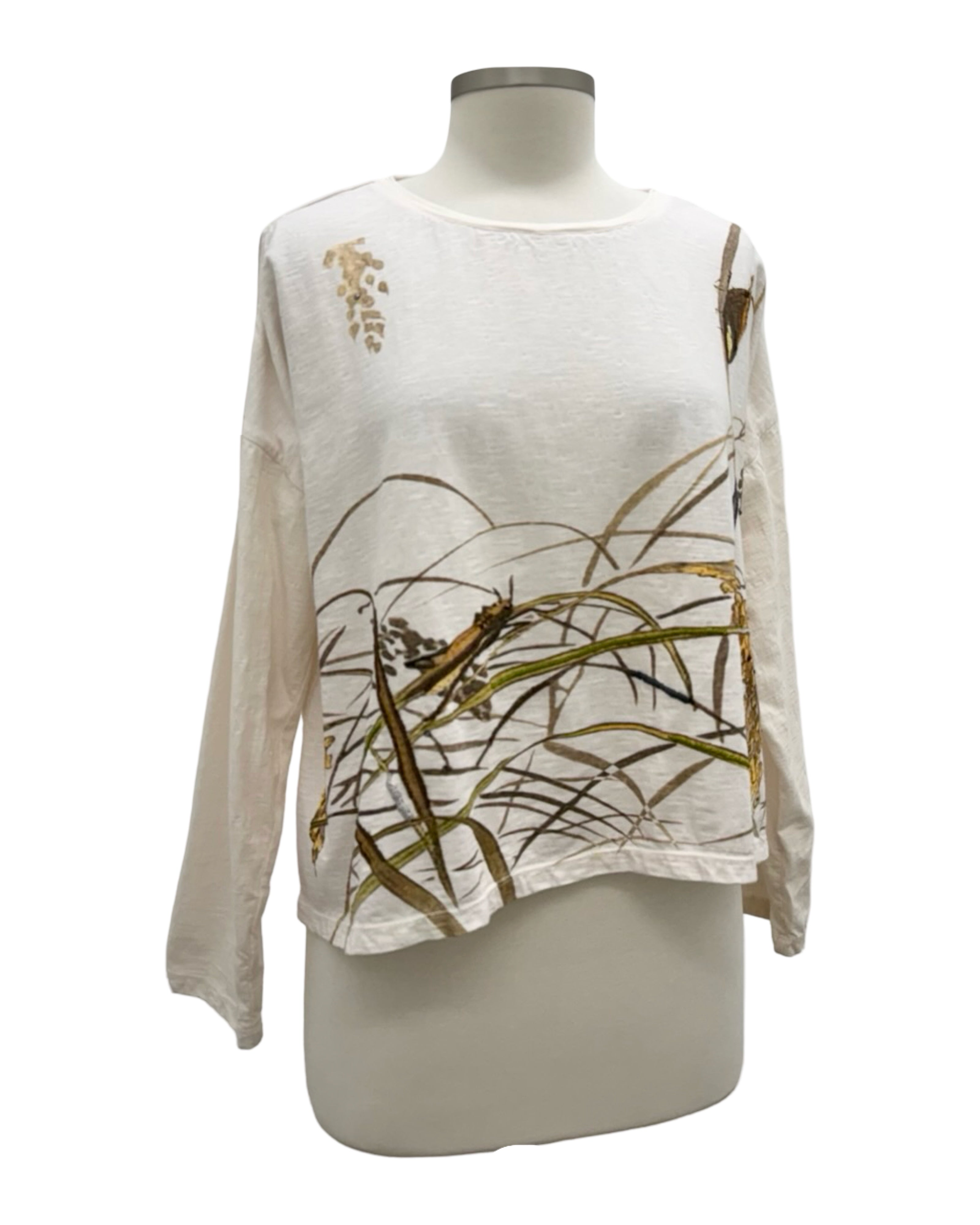 Krista Larson CROP GRASSHOPPER LONG SLEEVE – Marigold Clothing