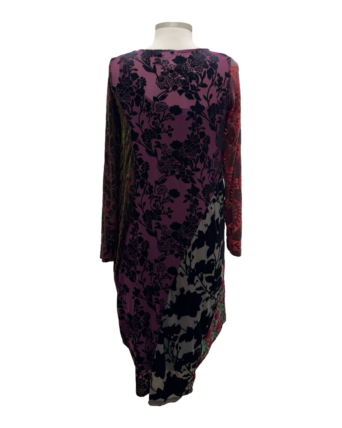 Alembika CUT VELVET DRESS WITH SLIP