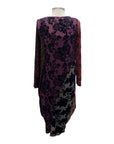 Alembika CUT VELVET DRESS WITH SLIP
