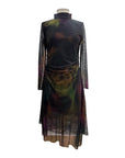 Kozan MESH MOCK LONG SLEEVE DRESS MACK