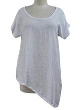 Load image into Gallery viewer, Oh My Gauze SHORT SLEEVE ASYMETRIC TOP - ORIGINALLY $53
