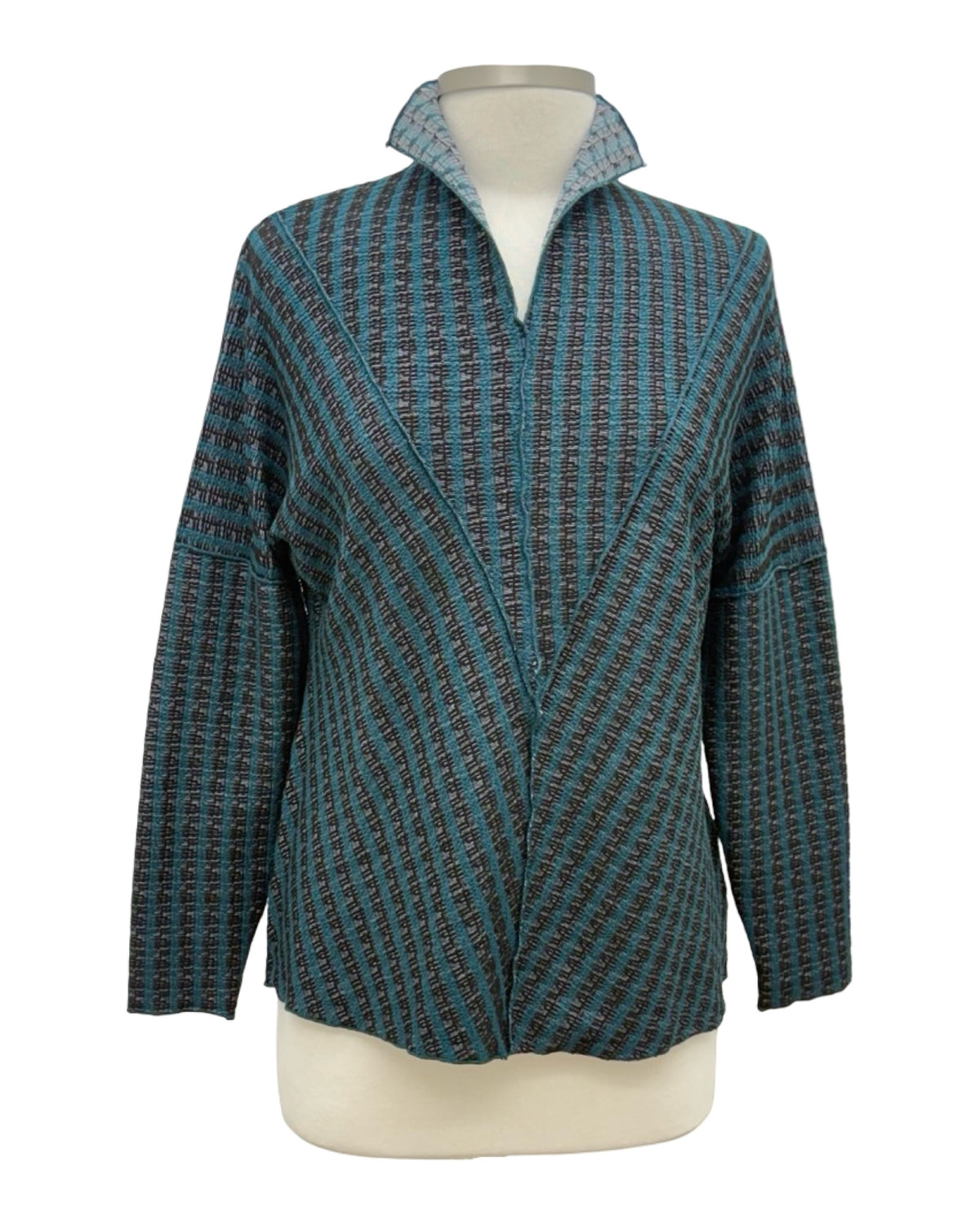 Fenini STRIPE V NECK TOP