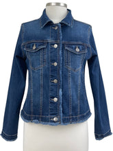 Load image into Gallery viewer, APNY COLLAR FRAY JEAN JACKET

