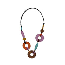 Load image into Gallery viewer, Sylca MULTI WOOD OPEN NECKLACE
