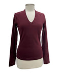 SKFK LONG SLEEVE DEEP V NECK TOP