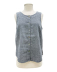 Habitat LINEN BUTTON PLEAT TANK