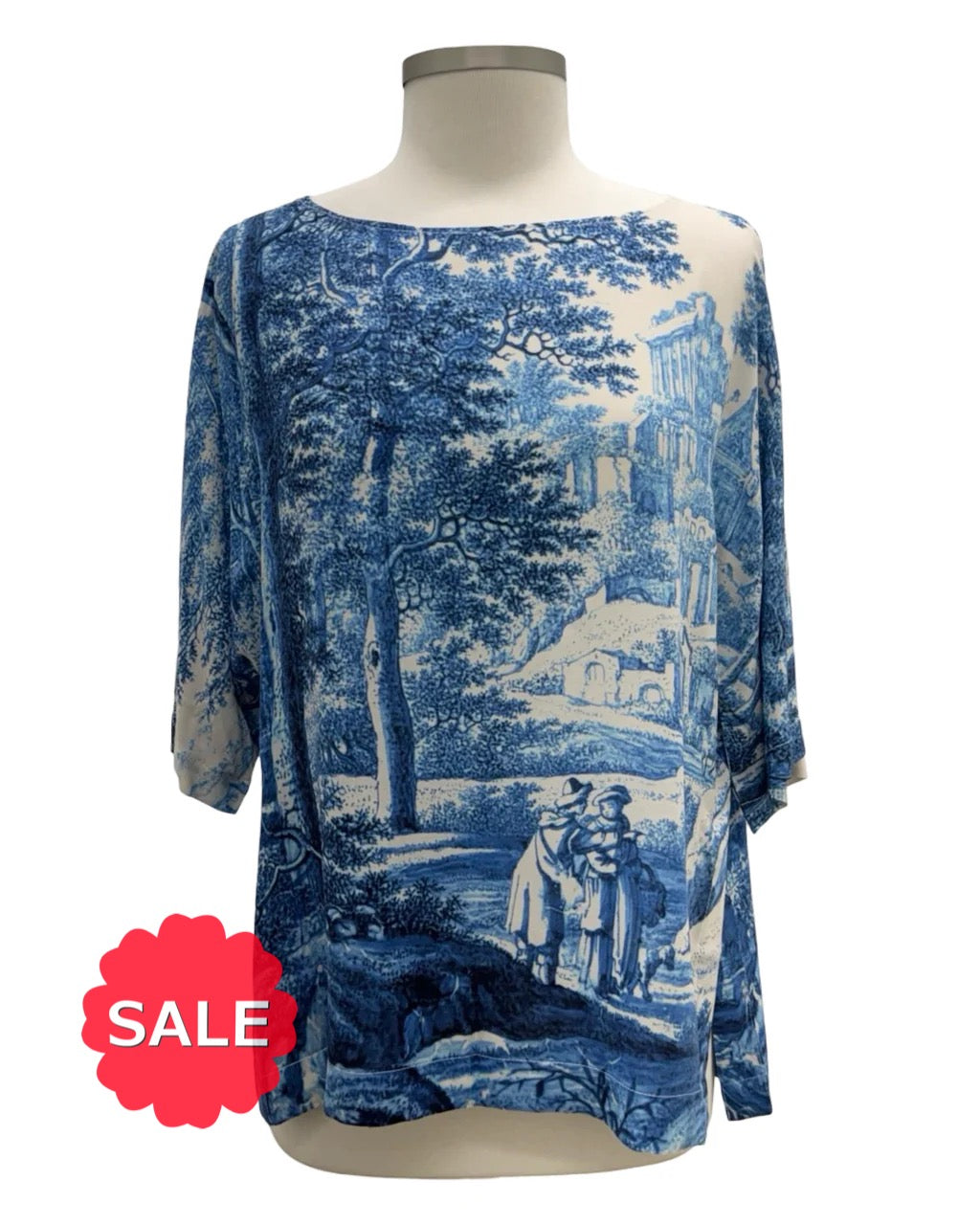 Market of Stars BLUE DELFT TOP - Originally $120