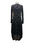 Alembika CREW CUT VELVET DRESS WITH SLIP