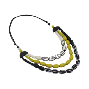 Sylca TENLEY WRAPPED BEAD NECKLACE