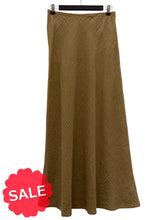 Load image into Gallery viewer, Bryn Walker OLIVE CHECK BIAS SKIRT - Originally $155
