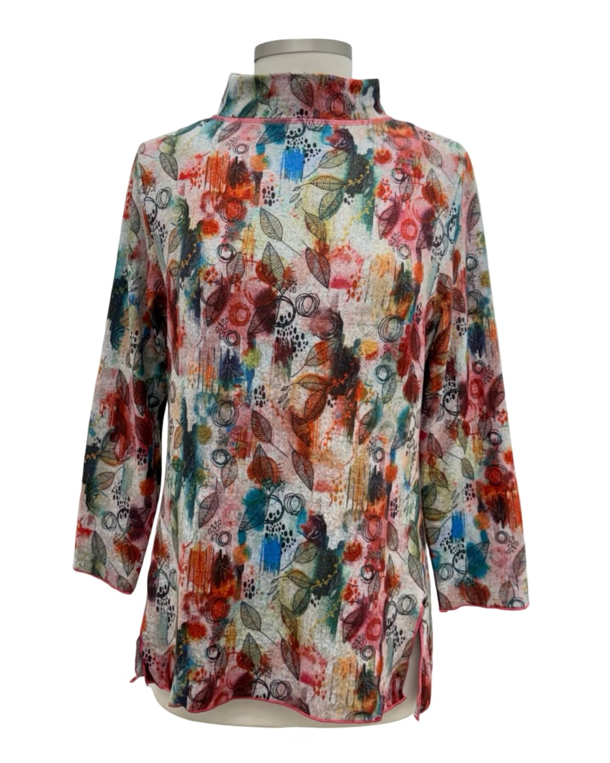 Shana MOCK NECK LEAVES TUNIC