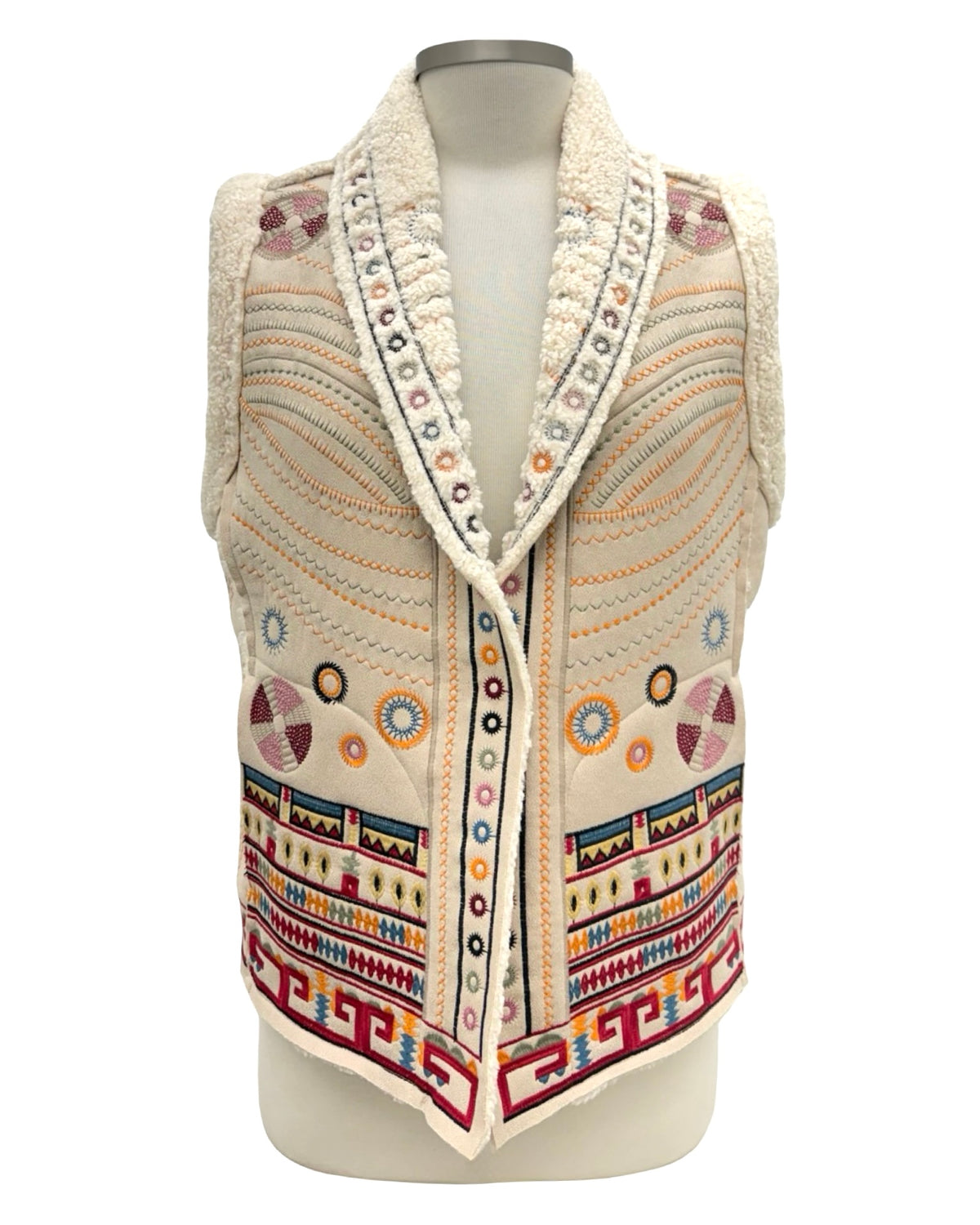 Johnny Was FAUX SUEDE VEST CECILIO
