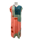 Three Potato V NECK CAP SLEEVE DRESS