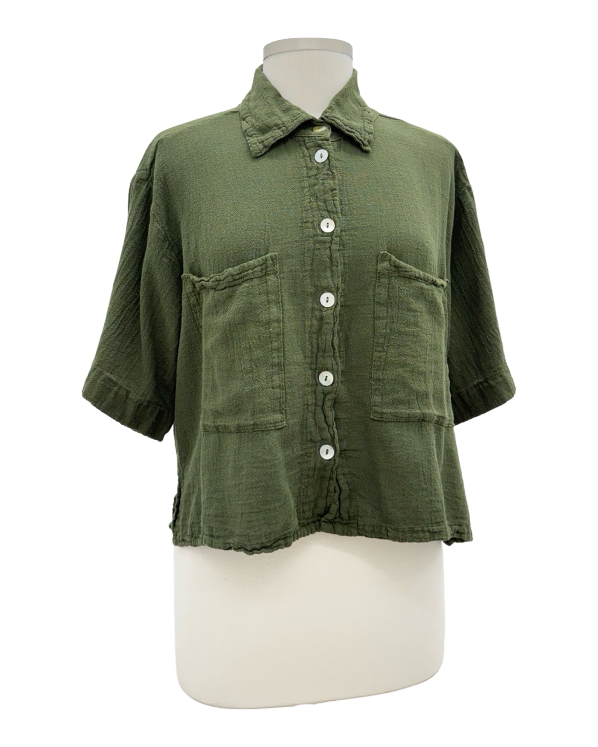 Oh My Gauze 2 POCKET CAMP SHIRT LENA