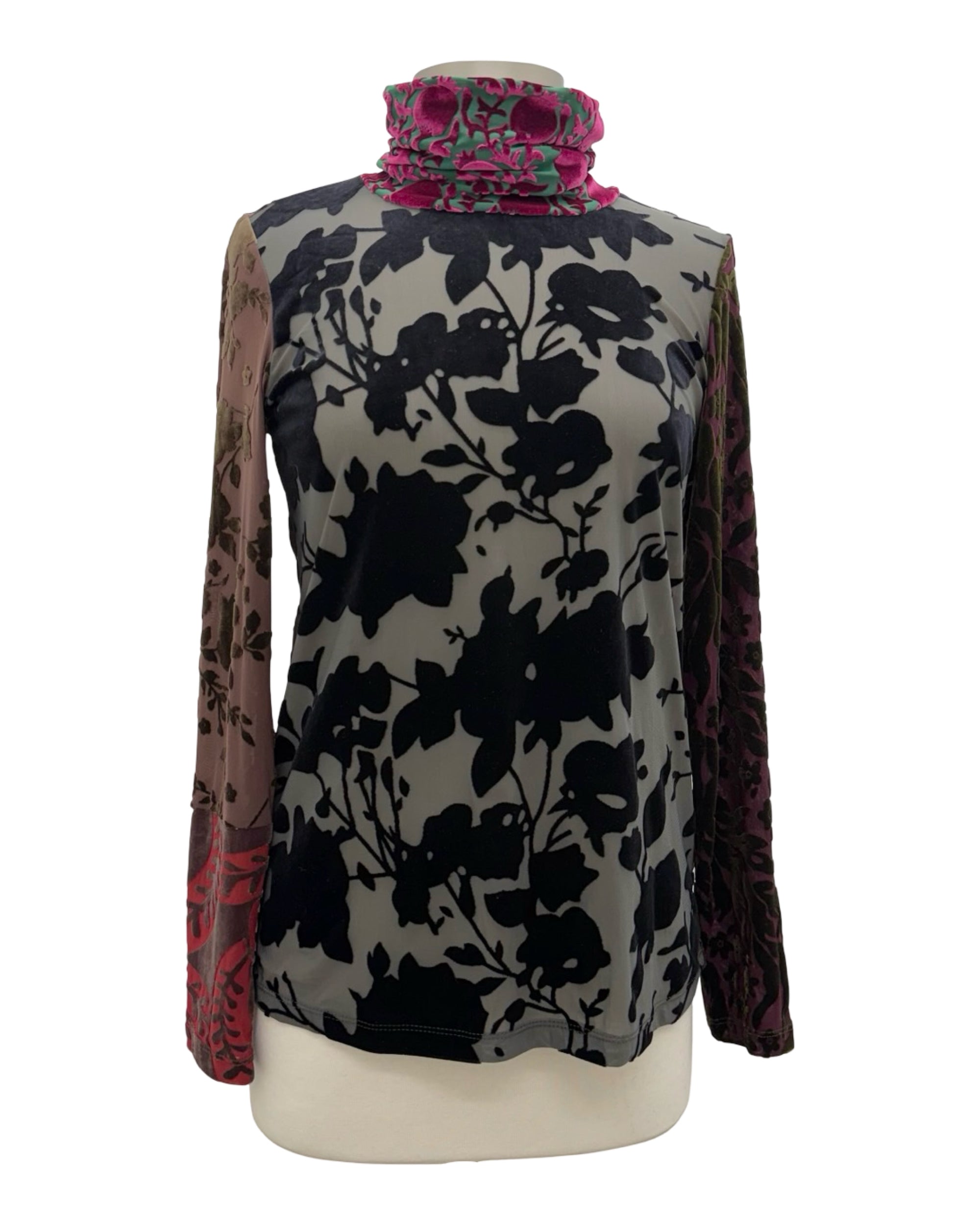 Alembika CUT VELVET TURTLENECK