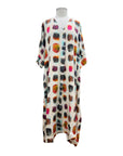 M Square SHORT SLEEVE V NECK DRESS