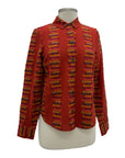 Habitat EMBROIDERED STRIPE SHAPE HEM SHIRT