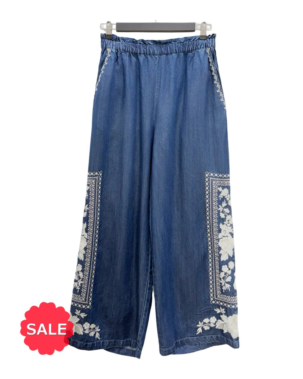 Johnny Was CROP PAPERBAG PANT Originally $230