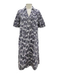 Foil SHORT SLEEVE POPLIN DRESS PRINT