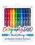 ooly CALLIGRAPHY DUO DOUBLE-ENDED MARKERS SET OF 12