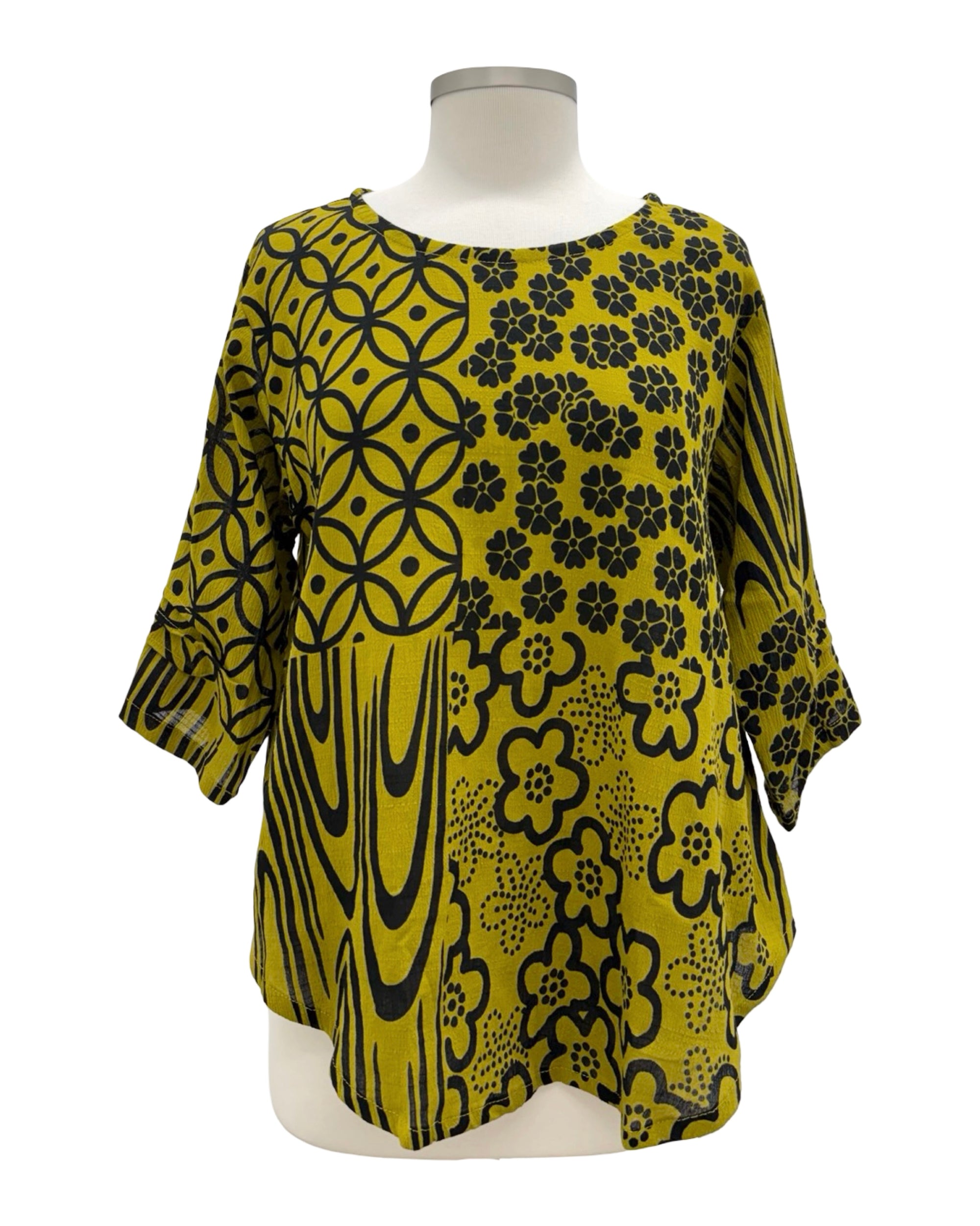 Yasuko MIX PRINT BLOUSE