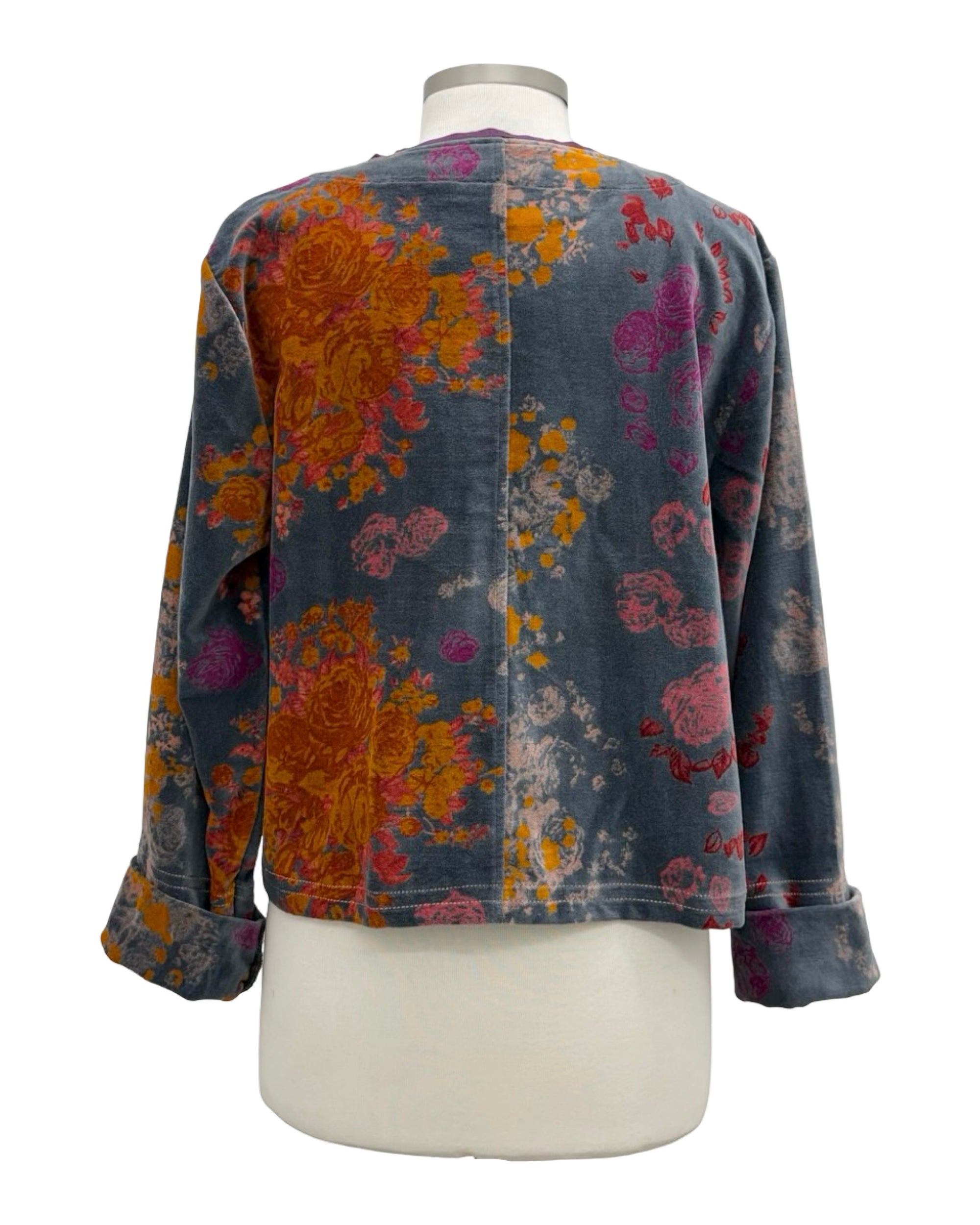 Little Journeys ROSE STITCH VELVET JACKET