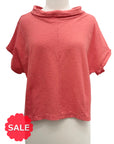 Cut Loose ROLL SLEEVE COWL TOP - ORIGINALLY $79