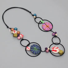 Load image into Gallery viewer, Sylca MONOCHROMATIC DISC NECKLACE

