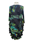 Vanite LONG SLEEVE ACCORDION DRESS