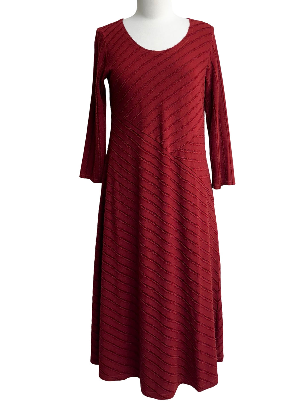 Cut Loose FRAY STRIPE 3/4 SLEEVE DRESS - Originally $169 🔵