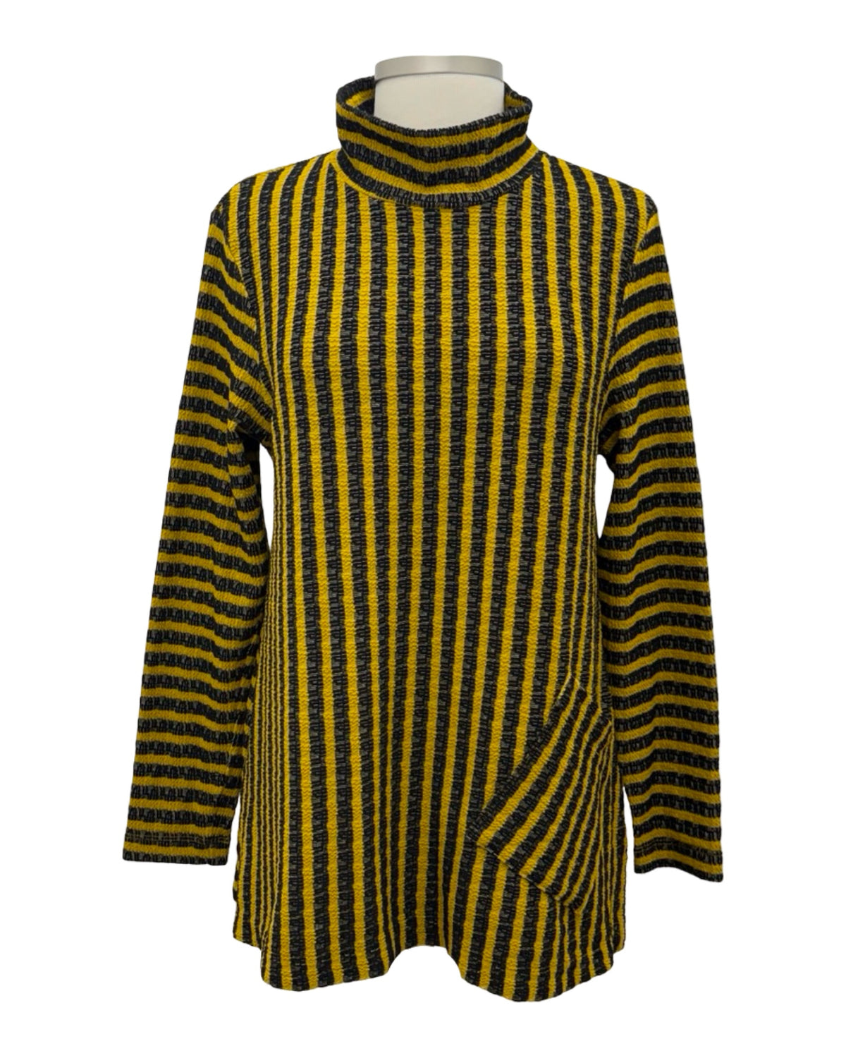 Fenini STRIPE ONE POCKET MOCK