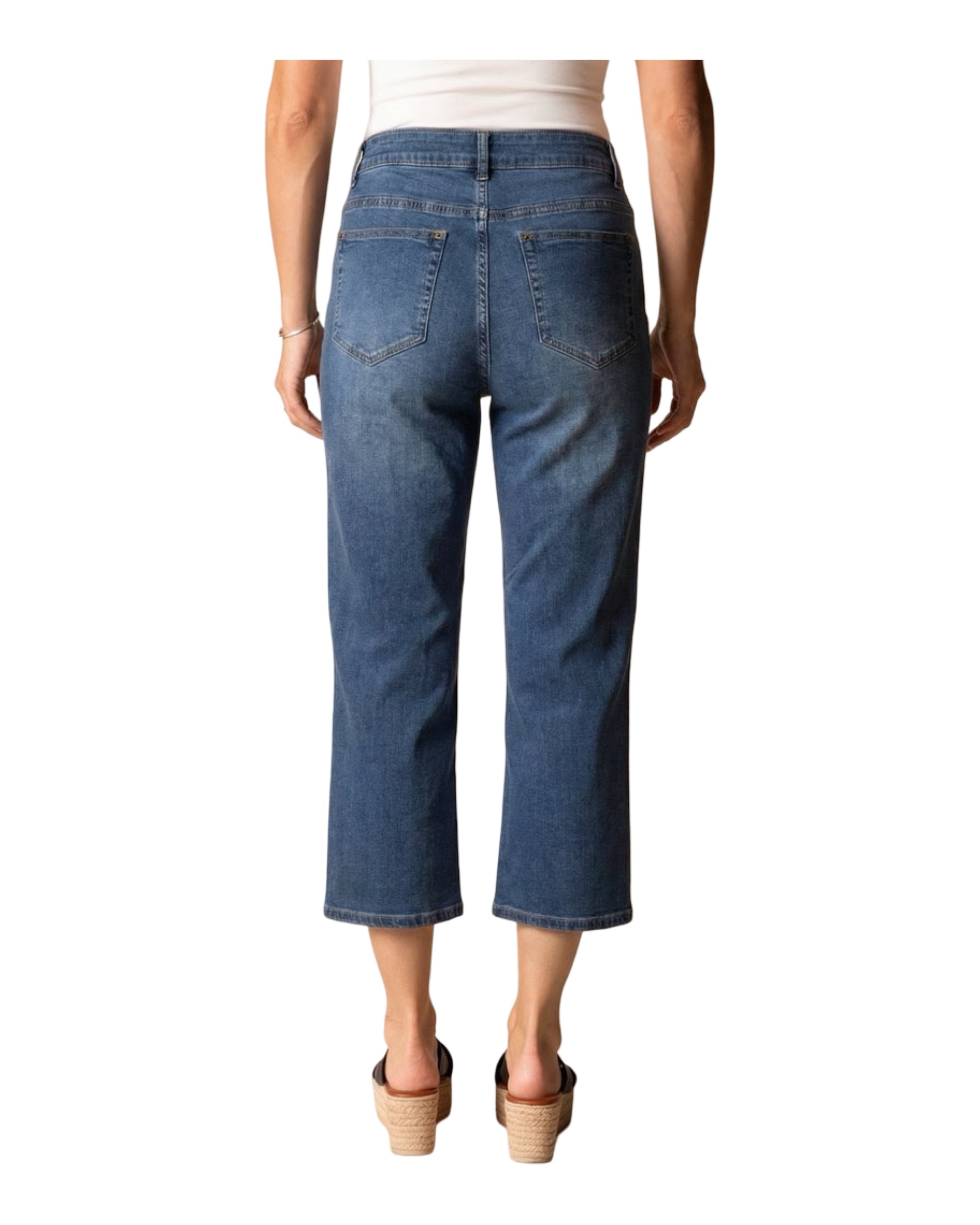 Habitat SEAM FLARE CROP JEAN