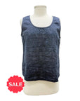 Blueberry EMBROIDERED LINEN TANK TOP - Originally $134