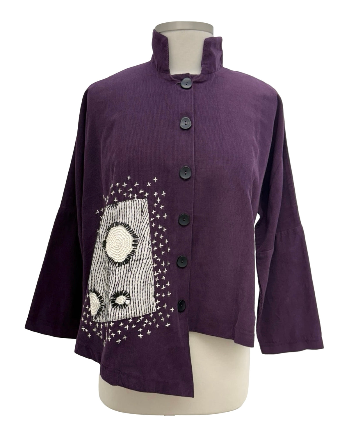 mSquare CORD PATCH POINT BLOUSE