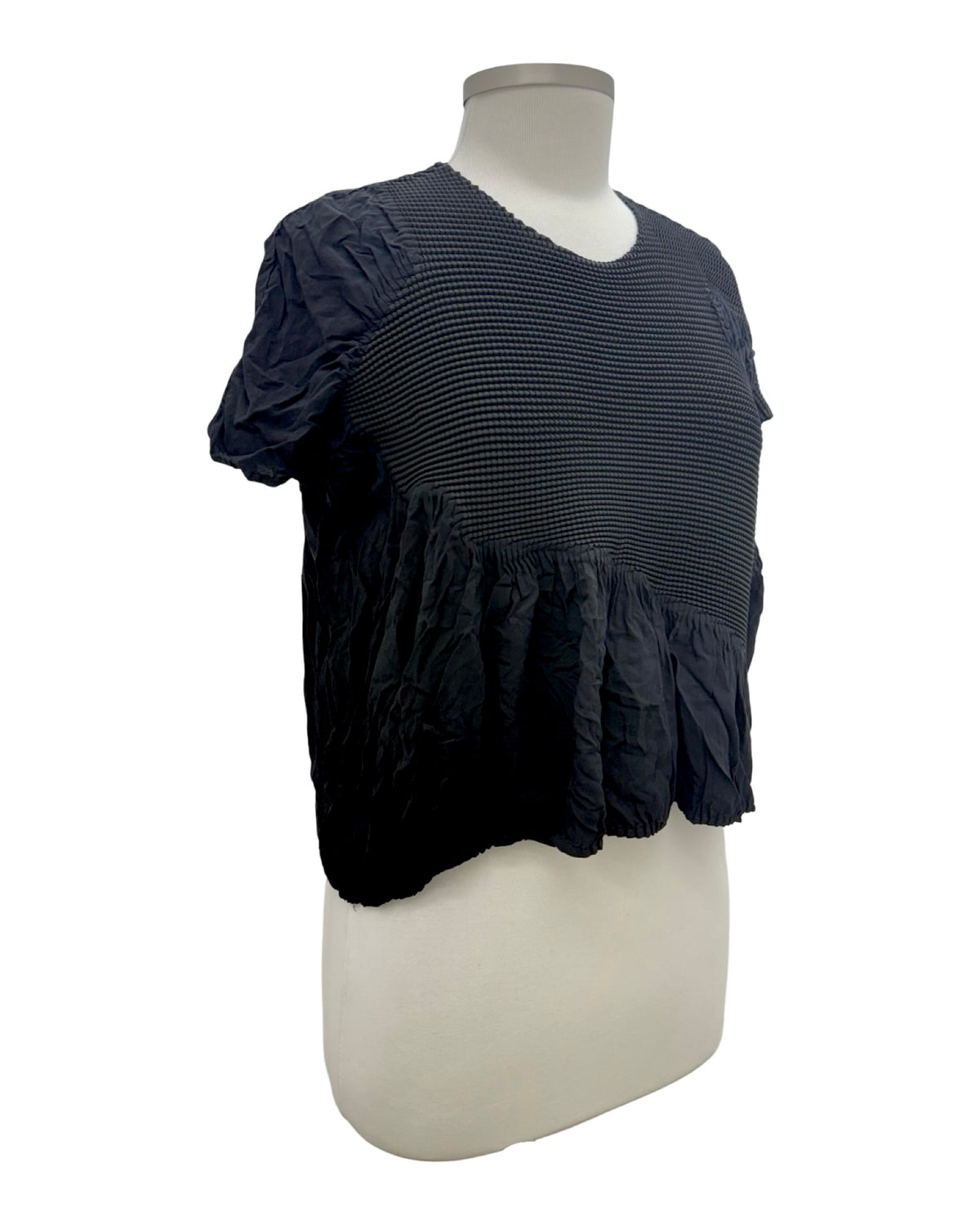 Vanite TEXTURE CAP SLEEVE TOP