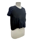 Vanite TEXTURE CAP SLEEVE TOP