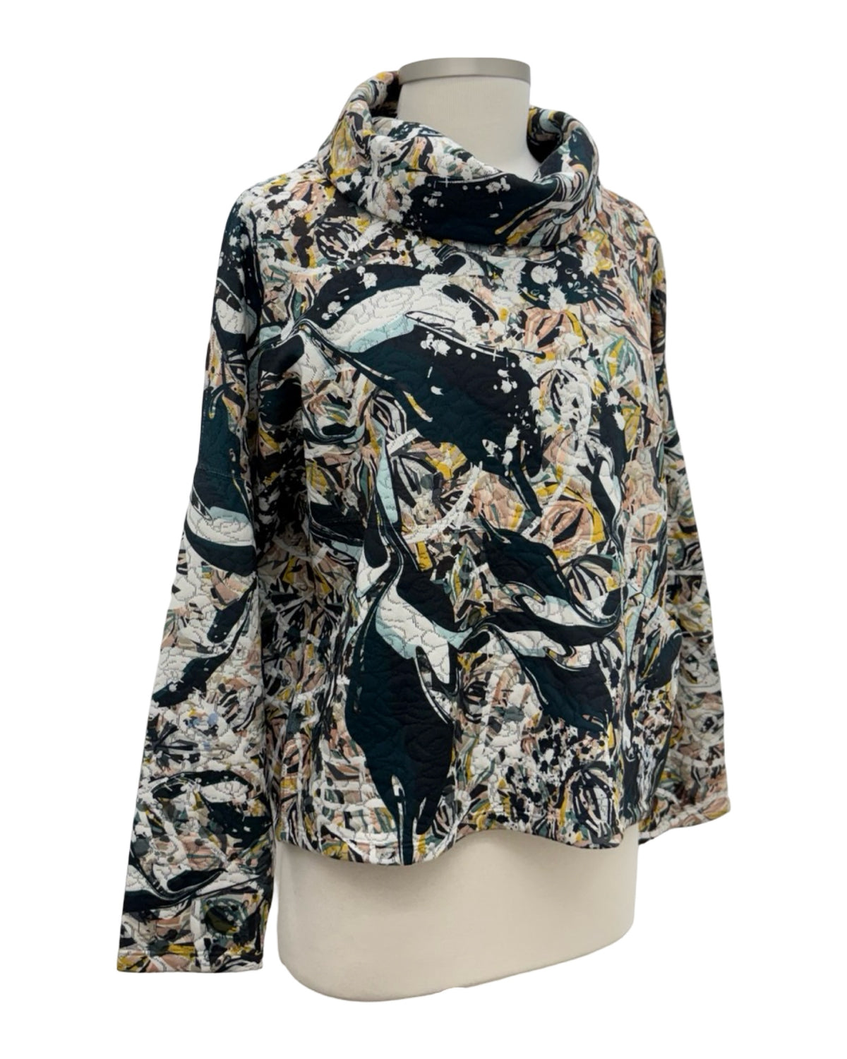 Inoah POCKET QUILT COWL TOP