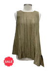 Ozai N Ku PLEAT TEXTURE TANK - ORIGINALLY $159 🔵