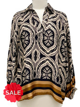 Load image into Gallery viewer, Scandal Italy LONG SLEEVE SILK BLOUSE - Originally $169

