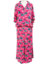 Load image into Gallery viewer, Print Fresh OSTRICH SATIN PJ 2 PIECE SET - Originally $189
