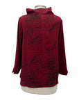 Shana MOCK NECK SCRIBBLE TOP