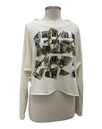Cynthia Ashby LONG SLEEVE MOCK GRAPHIC TEE CALLA