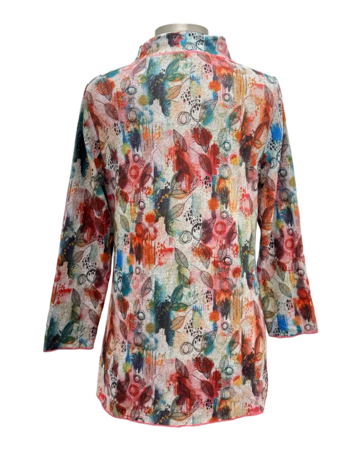 Shana MOCK NECK LEAVES TUNIC