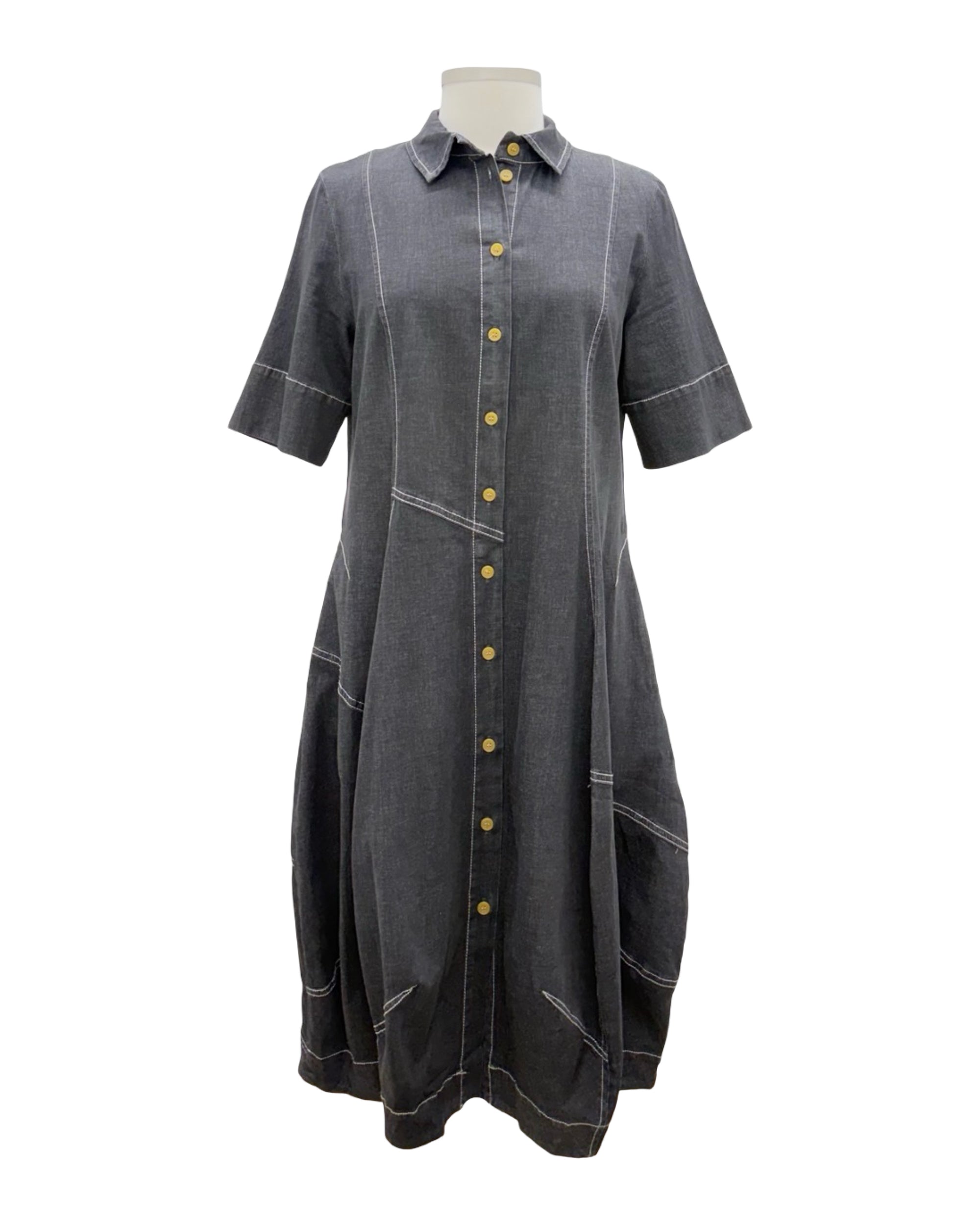 short sleeve bubble dress Black Bubble Hem Dress Short Puff Sleeve Mini Style