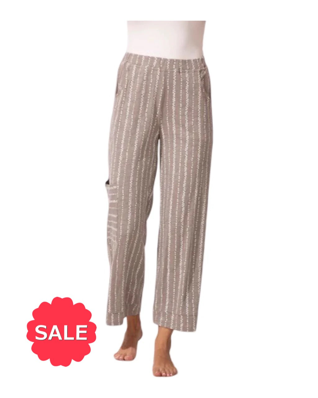 Escape by Habitat STRIPE J POCKET FLOOD PANT - Originally $93